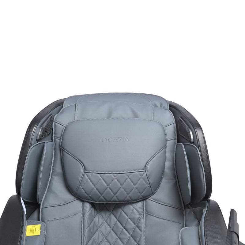 أوجاوا كرسي مساج سونك إكس اوجاوا رمادي – كرسي مساج كهربائي كامل للجسم – تقنية الجاذبية الصفرية – نظام SL للظهر – مساج حراري ووسائد هوائية – شاشة لمس وسماعات بلوتوث - Image 4